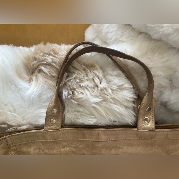 Botkier Gold Trigger Satchel Fringe Bag Handbag - Picture 8 of 16